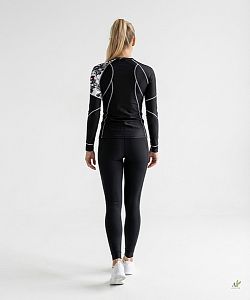 Dámské funkční triko dlouhý rukáv LADY černá Bamboo Ultra