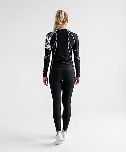 Dámské funkční triko dlouhý rukáv LADY černá Bamboo Ultra