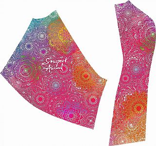 Dámské funkční triko dlouhý rukáv MANDALA LADY bílá Bamboo Ultra
