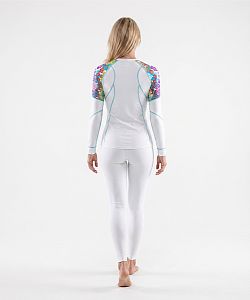 Dámské funkční triko dlouhý rukáv RAINBOW bílá Bamboo Light New