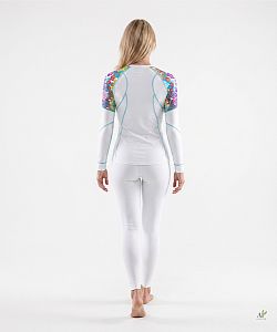 Dámské funkční triko dlouhý rukáv RAINBOW bílá Bamboo Light New