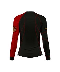 Dámské funkční triko dlouhý rukáv RED VELVET černá Bamboo Thermo