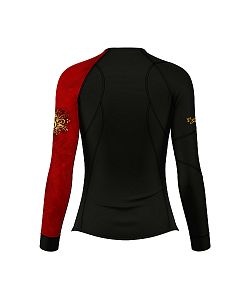 Dámské funkční triko dlouhý rukáv RED VELVET LADY černá Bamboo Thermo