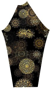 Dámské funkční triko dlouhý rukáv-stoják ECO zip GOLDEN EYE černá Bamboo Heavy