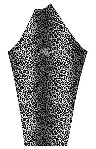 Dámské funkční triko dlouhý rukáv-stoják ECO zip LEO bílá/šedá Bamboo Heavy