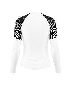 Dámské funkční triko dlouhý rukáv ZEBRA bílá Bamboo Light New