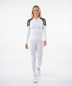 Dámské funkční triko dlouhý rukáv ZEBRA bílá Bamboo Light New