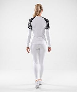 Dámské funkční triko dlouhý rukáv ZEBRA bílá Bamboo Light New