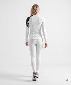 Dámské funkční triko dlouhý rukáv ZEBRA bílá Bamboo Ultra