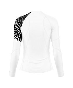 Dámské funkční triko dlouhý rukáv ZEBRA bílá Bamboo Ultra
