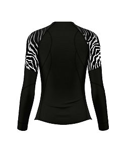 Dámské funkční triko dlouhý rukáv ZEBRA černá Bamboo Light New