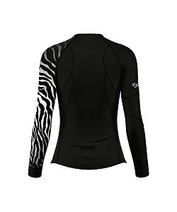 Dámské funkční triko dlouhý rukáv ZEBRA černá Bamboo Thermo