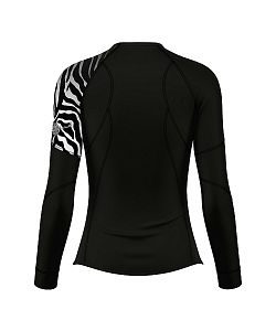 Dámské funkční triko dlouhý rukáv ZEBRA černá Bamboo Ultra