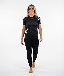 Dámské funkční triko krátký rukáv ANGEL LADY černá Bamboo Ultra