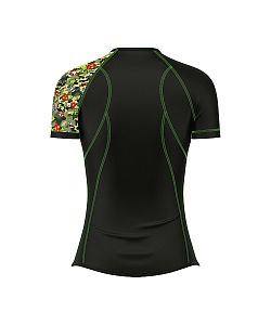 Dámské funkční triko krátký rukáv ARMY černá Bamboo Ultra