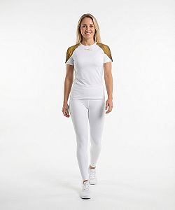 Dámské funkční triko krátký rukáv CROCODILE LADY bílá Bamboo Light New