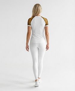 Dámské funkční triko krátký rukáv CROCODILE LADY bílá Bamboo Light New