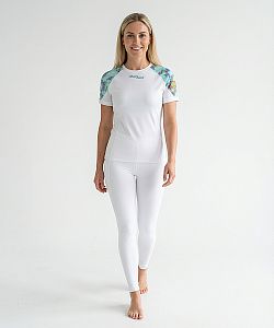 Dámské funkční triko krátký rukáv DRAGONFLY bílá Bamboo Light New