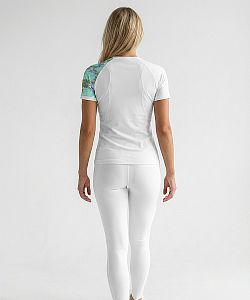 Dámské funkční triko krátký rukáv DRAGONFLY bílá Bamboo Ultra
