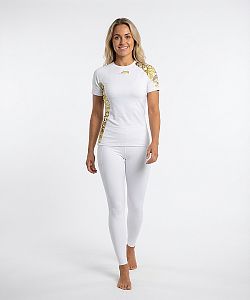 Dámské funkční triko krátký rukáv GOLD bílá Bamboo Ultra