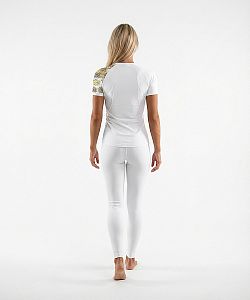 Dámské funkční triko krátký rukáv GOLDEN EYE bílá Bamboo Ultra