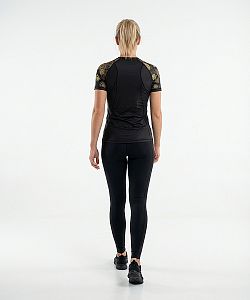 Dámské funkční triko krátký rukáv GOLDEN EYE černá Bamboo Light New