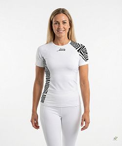 Dámské funkční triko krátký rukáv ILLUSION bílá Bamboo Ultra