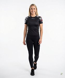 Dámské funkční triko krátký rukáv LADY ELEGANT černá Bamboo Light New