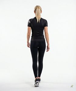 Dámské funkční triko krátký rukáv LADY ELEGANT černá Bamboo Ultra