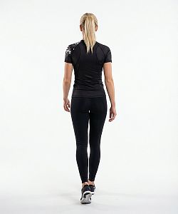 Dámské funkční triko krátký rukáv LADY ELEGANT černá Bamboo Ultra