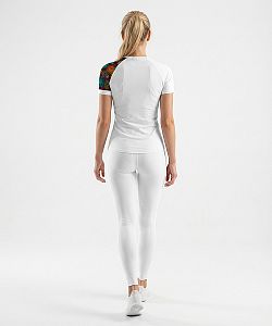 Dámské funkční triko krátký rukáv MANDALA bílá Bamboo Ultra