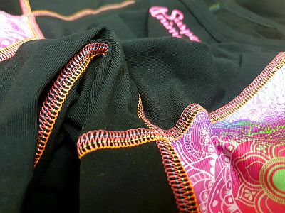 Dámské funkční triko krátký rukáv MANDALA černá Bamboo Ultra