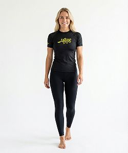 Dámské funkční triko krátký rukáv NEON černá Bamboo Ultra