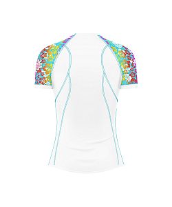 Dámské funkční triko krátký rukáv RAINBOW bílá Bamboo Light New