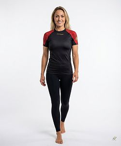Dámské funkční triko krátký rukáv RED VELVET LADY černá Bamboo Light New