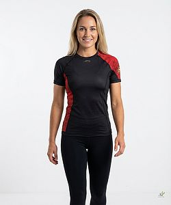 Dámské funkční triko krátký rukáv RED VELVET LADY černá Bamboo Ultra
