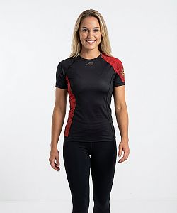 Dámské funkční triko krátký rukáv RED VELVET LADY černá Bamboo Ultra