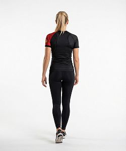 Dámské funkční triko krátký rukáv RED VELVET LADY černá Bamboo Ultra