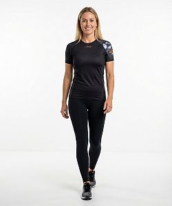 Dámské funkční triko krátký rukáv RIDER LADY černá Bamboo Ultra
