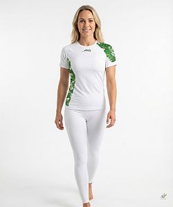 Dámské funkční triko krátký rukáv TROPICAL bílá Bamboo Ultra
