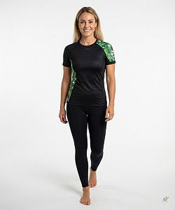 Dámské funkční triko krátký rukáv TROPICAL černá Bamboo Ultra