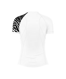 Dámské funkční triko krátký rukáv ZEBRA bílá Bamboo Ultra