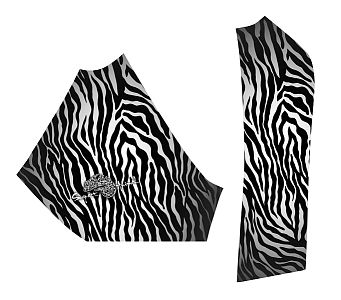 Dámské funkční triko krátký rukáv ZEBRA černá Bamboo Ultra