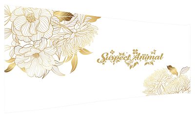 Dámský cyklistický dres FLOWERS GOLD s návleky na ruce