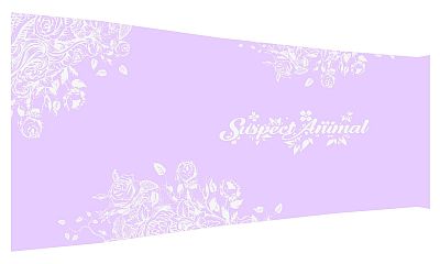 Dámský cyklistický dres FLOWERS LILA s návleky na ruce