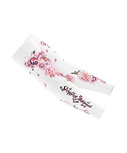 Dámský cyklistický dres Flowers Rose s návleky na ruce