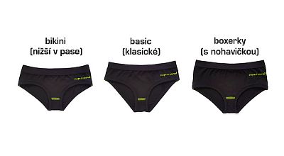 Dětské funkční kalhotky Basic HAWAII Kids černá Bamboo Ultra