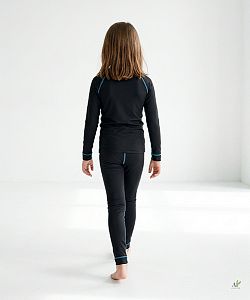 Dětské funkční spodky EMILY černá Bamboo Thermo