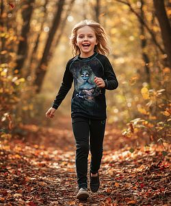 Dětské funkční spodky EMILY černá Bamboo Ultra