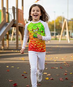 Dětské funkční spodky ROBOKOČKA bílá Bamboo Heavy